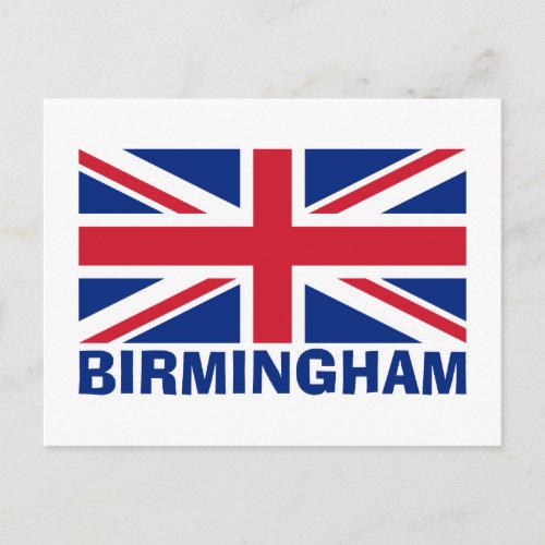 Birmingham in Blue Postcard