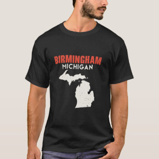 Birmingham Michigan USA State America Travel Michi T-Shirt