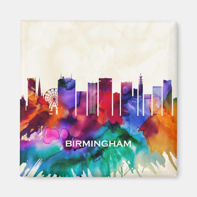Birmingham Skyline Magnet (Front)