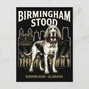 Birmingham Stood Bloodhound Civil Rights Heritage  Postcard