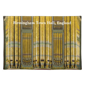 Birmingham Town Hall pipe organ Cloth Placemat
