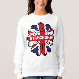 Birmingham Union Jack Sunflower  British Pride Sweatshirt