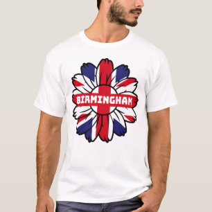 Birmingham Union Jack Sunflower British Pride T-Shirt
