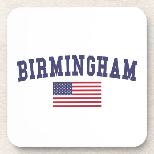 Birmingham US Flag Drink Coaster