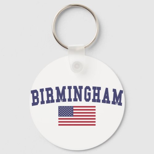 Birmingham US Flag Keychain