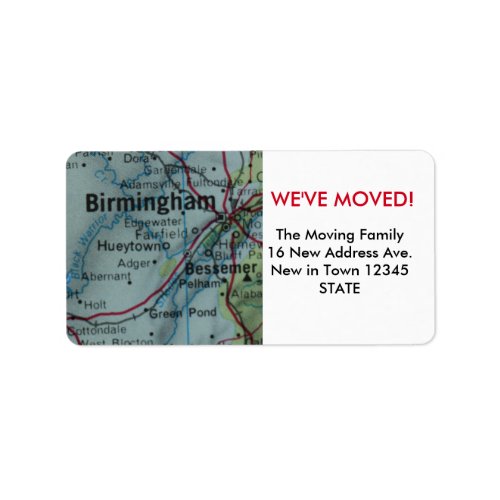 Birmingham Weve Moved label