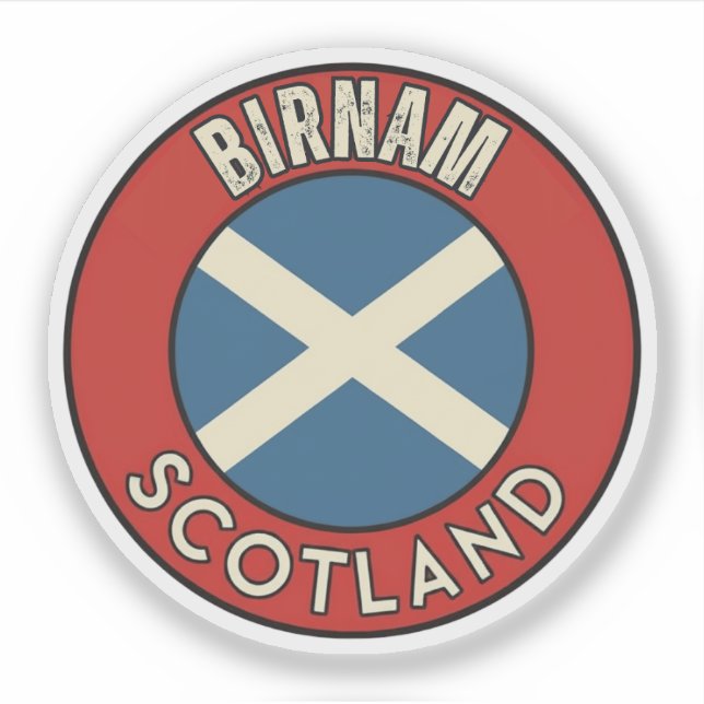 Birnam, Scotland Sticker (Front)