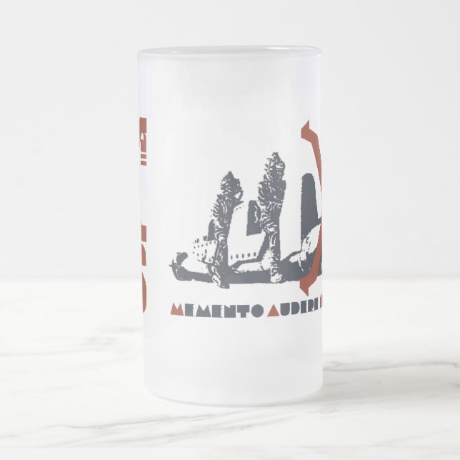 BIRRA DECIMA MAS FROSTED GLASS BEER MUG (Center)