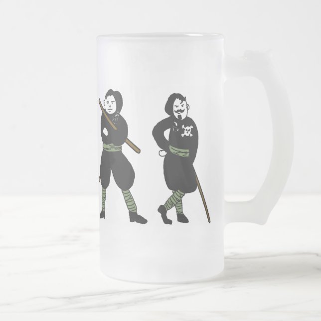 BIRRA SQUADRISTA FROSTED GLASS BEER MUG (Right)