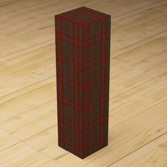 Birral Clan Tartan (Burrell, Birrell) Wine Box (Back)