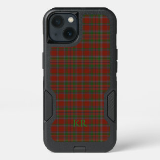 Birral Clan Tartan with your monogram / initials iPhone 13 Case