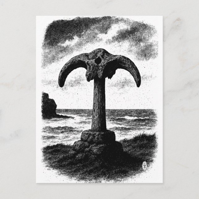Birsay Whalebone – Orkney Ink Monument Postcard (Front)