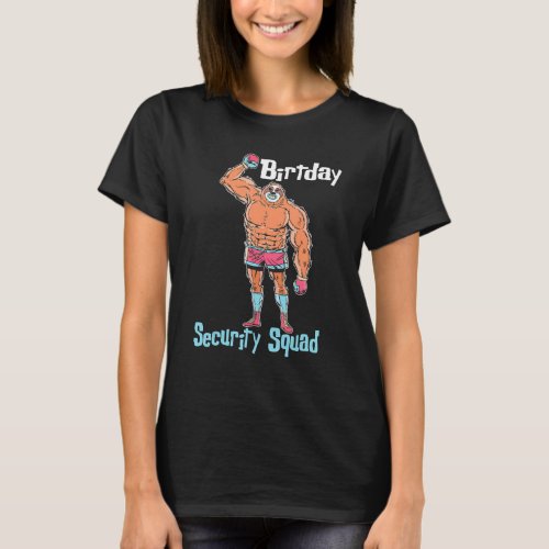 Birtday Security Squad Little Sister Protection Br T_Shirt