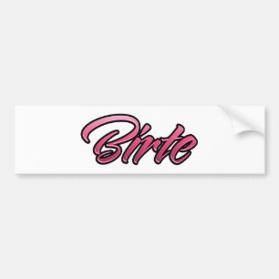 Birte faded pink Aufkleber Sticker