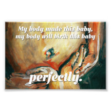 Birth Affirmation (6by4) "perfectly"