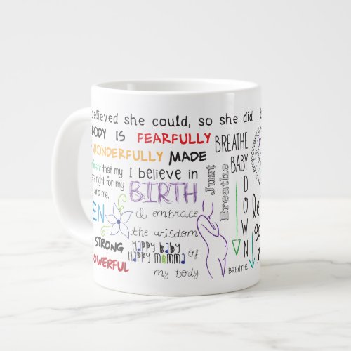 Birth Affirmation Collage Mug