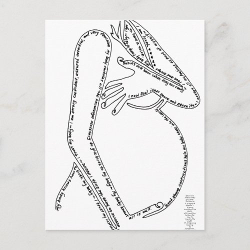 Birth Affirmations Postcard