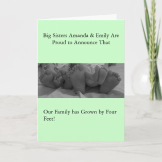Birth annoucement announcement