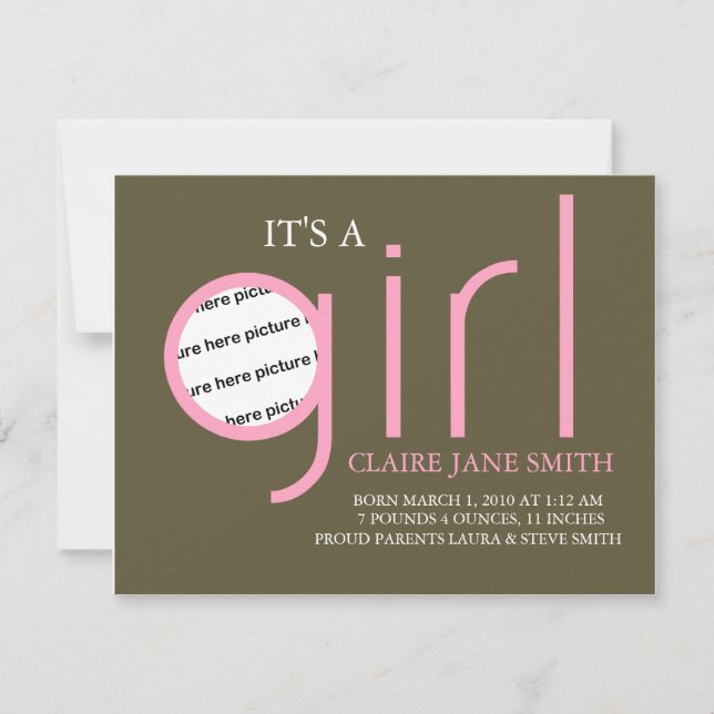 Birth Announcement (Front)