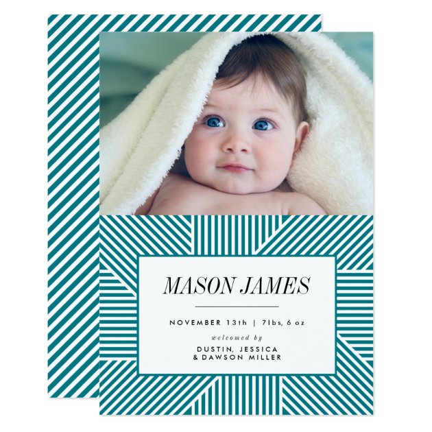 Birth Announcement, Baby Announcement, Blue, Boy Invitation