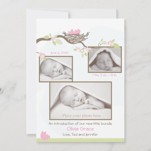 Birth Announcement - Baby Girl