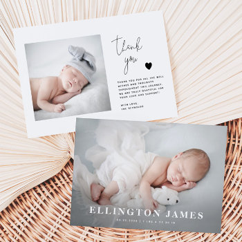 Birth Announcement Card | New Baby Announcement by NamiBear at Zazzle