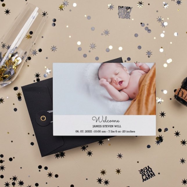 Birth announcement card| new born announcement (Creator Uploaded)