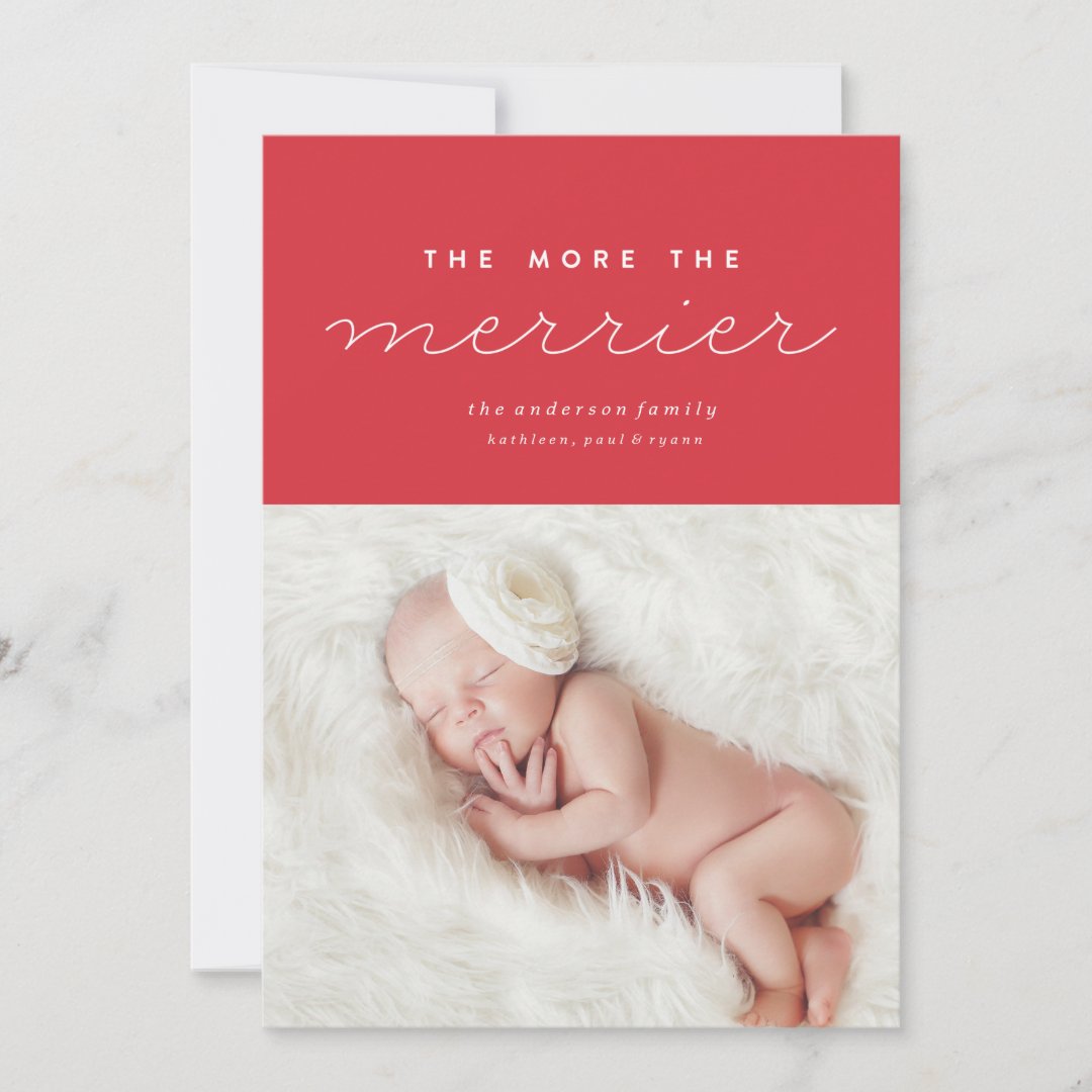 Birth Announcement Christmas Card Zazzle