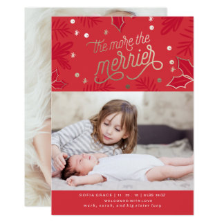 christmas birth announcement