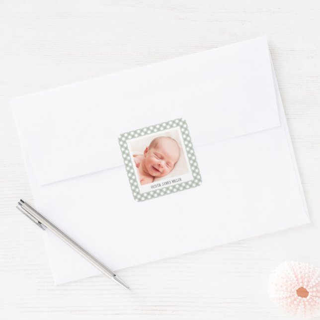 Birth announcement envelope seal stickers (Envelope)