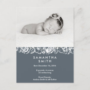 Birth announcement ı Postcard