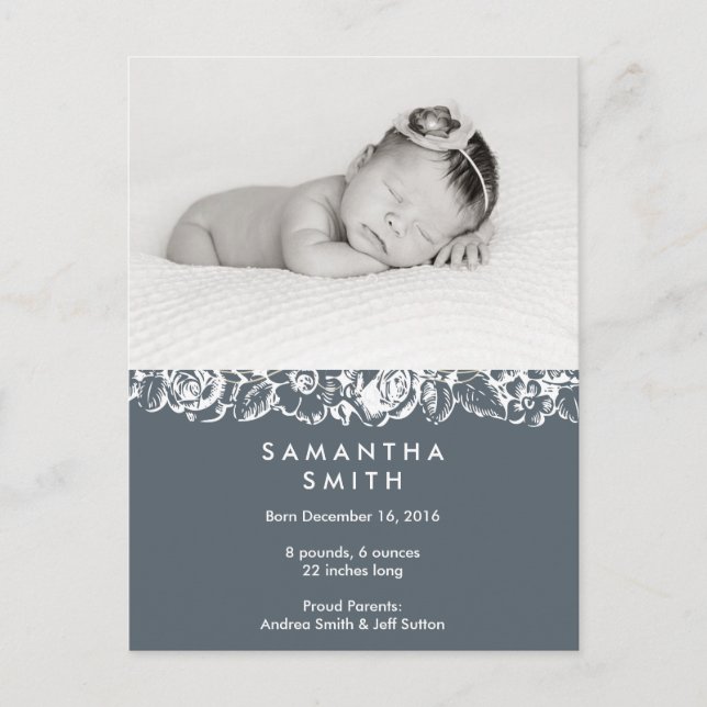 Birth announcement ı Postcard (Front)