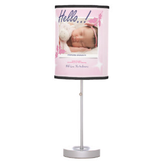 Birth Announcement Personalize Table Lamp