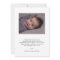 Birth Announcement Personalized Photo handwriting