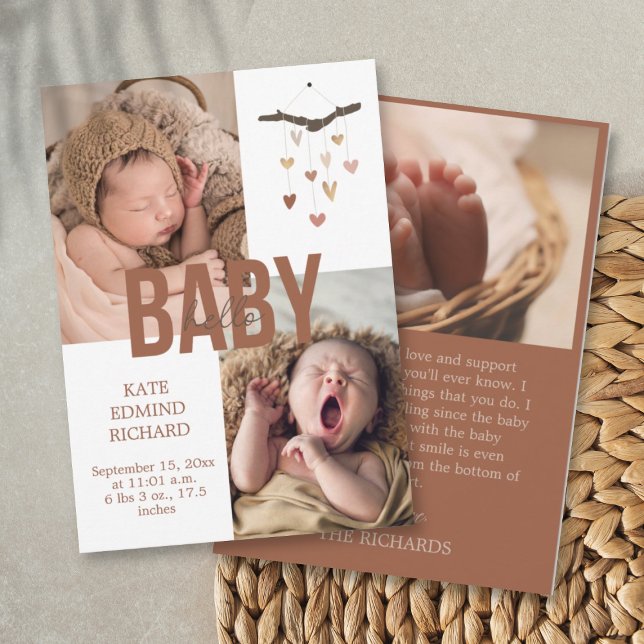 Birth Announcement Photo Baby Shower Thank You (Creator Uploaded)