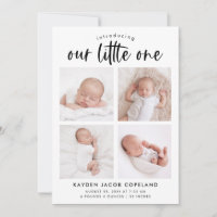 Birth Announcement Photo Card | Our Little One