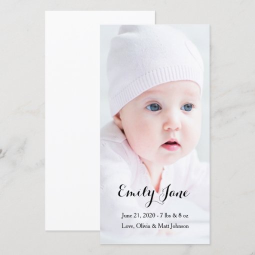 Birth Announcement Photo Cards Zazzle