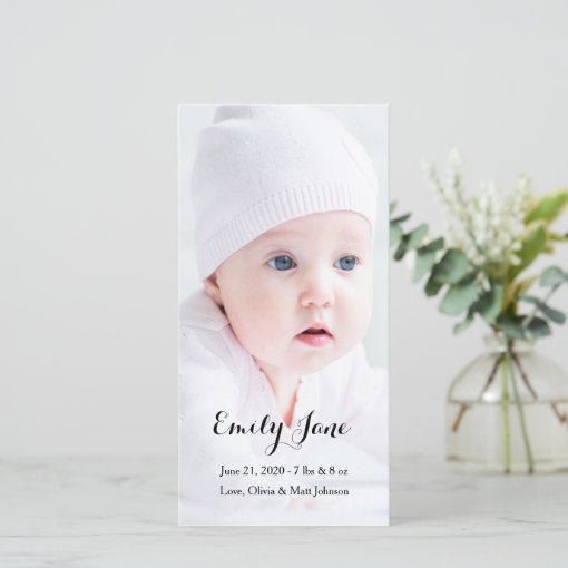 Birth Announcement Photo Cards Zazzle