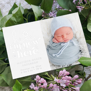 Birth Announcement Photo Collage I'm New Here