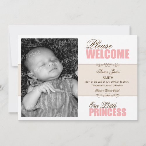 Birth Announcement - Princess 2