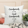 Birth Announcement | Promoted to Great Grandparent Throw Pillow