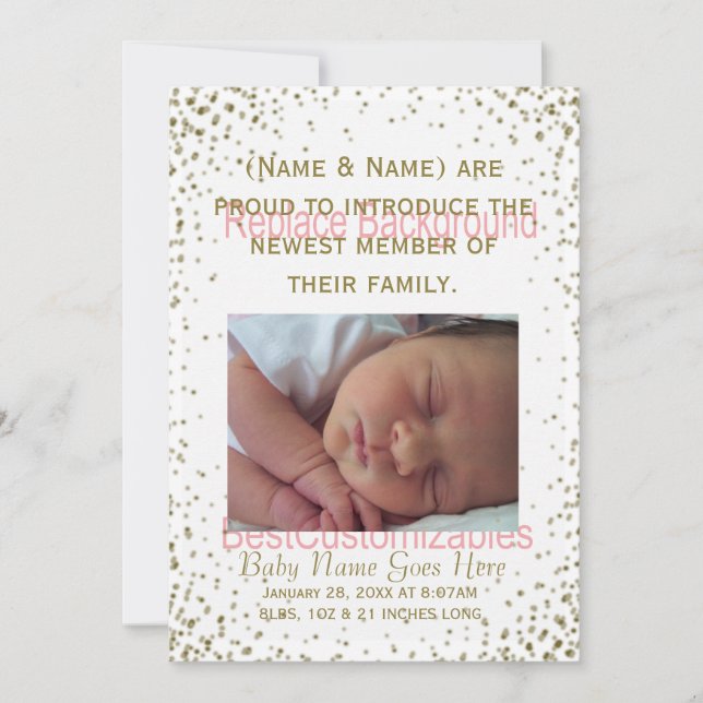 Birth Announcement Template (Front)
