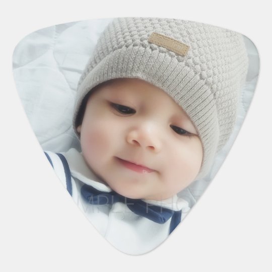 birth announcement with custom newborn baby photo guitar pick make your own birth announcements