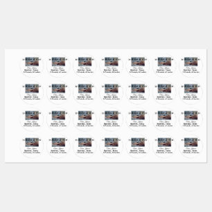 Birth announcements add photo date time place deta labels