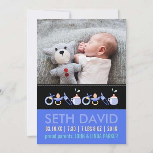 Birth Announcements for a Baby Boy