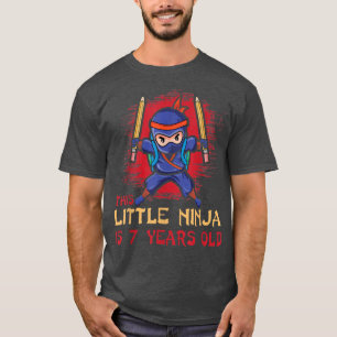 Birth Born Age 7 Years Old Samurai Japan Japanese T-Shirt