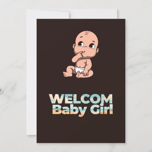 birth congratulation  holiday card (Front)