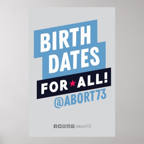Birth Dates for All Poster
