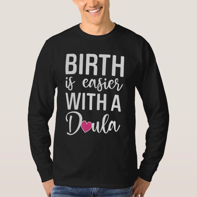 Birth Doula Proud Birth Worker Pregnancy Couch Mid T-Shirt (Front)