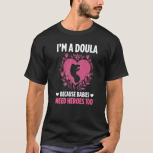 Birth Doula Proud Birth Worker Pregnancy Couch Mid T-Shirt